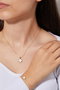 Heliophilia Silver Conjunto de collar y pulsera de metal Dorado CSET9919